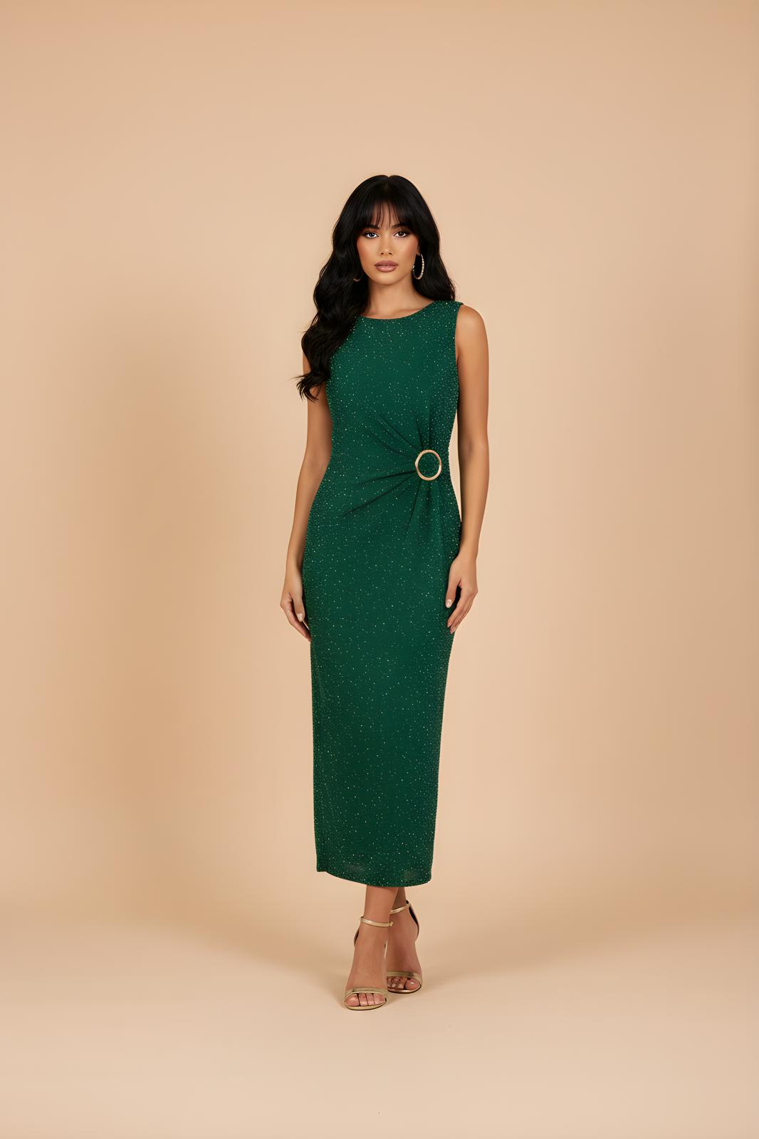 Elegant Lurex Midi Dress – Made in Italy