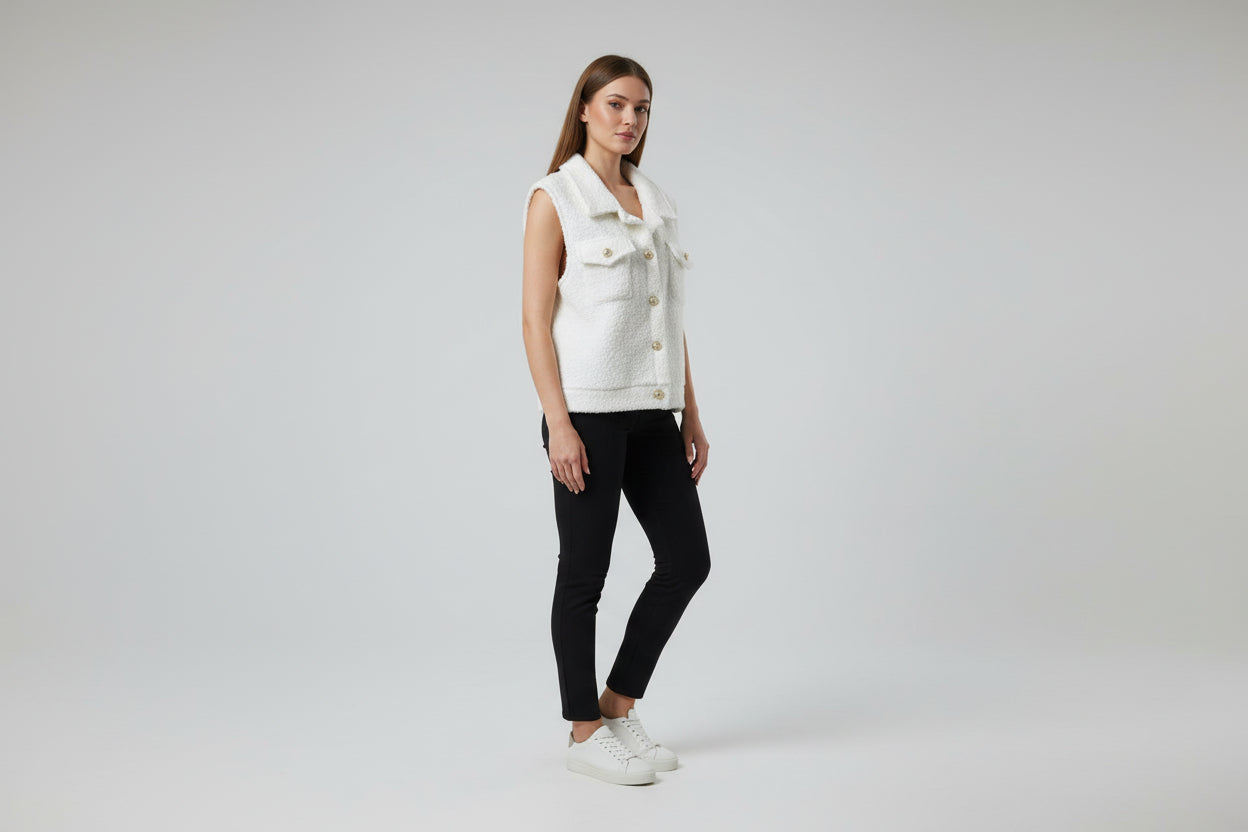 chic sleeveless vest