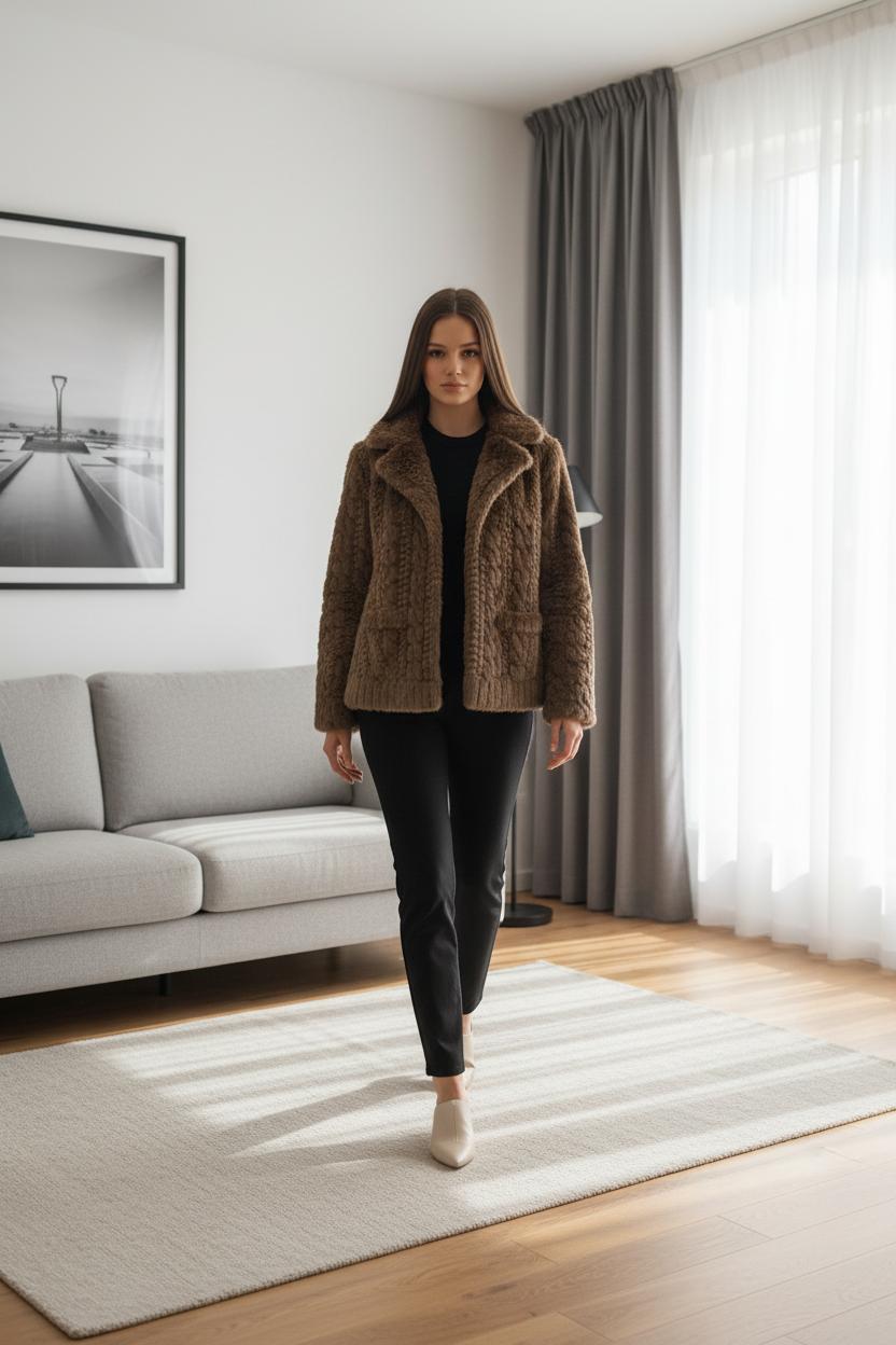 Luxury Faux Fur Winter Jacket
